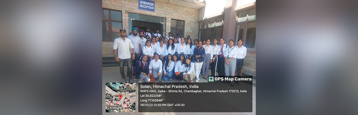 Industrial visit at DMR Solan, HP 