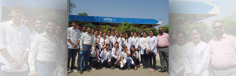 Biotechnology students visited Verka Plant Mohali