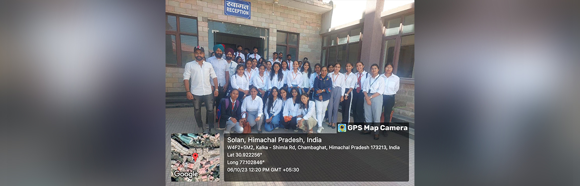 Industrial visit at DMR Solan, HP