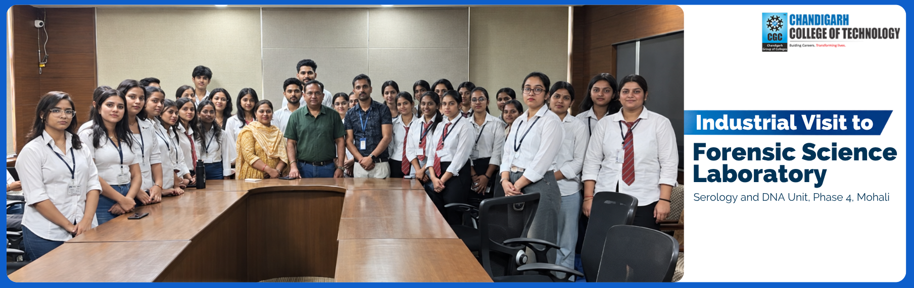 Industrial Visit to Forensic Science Laboratory, Mohali 