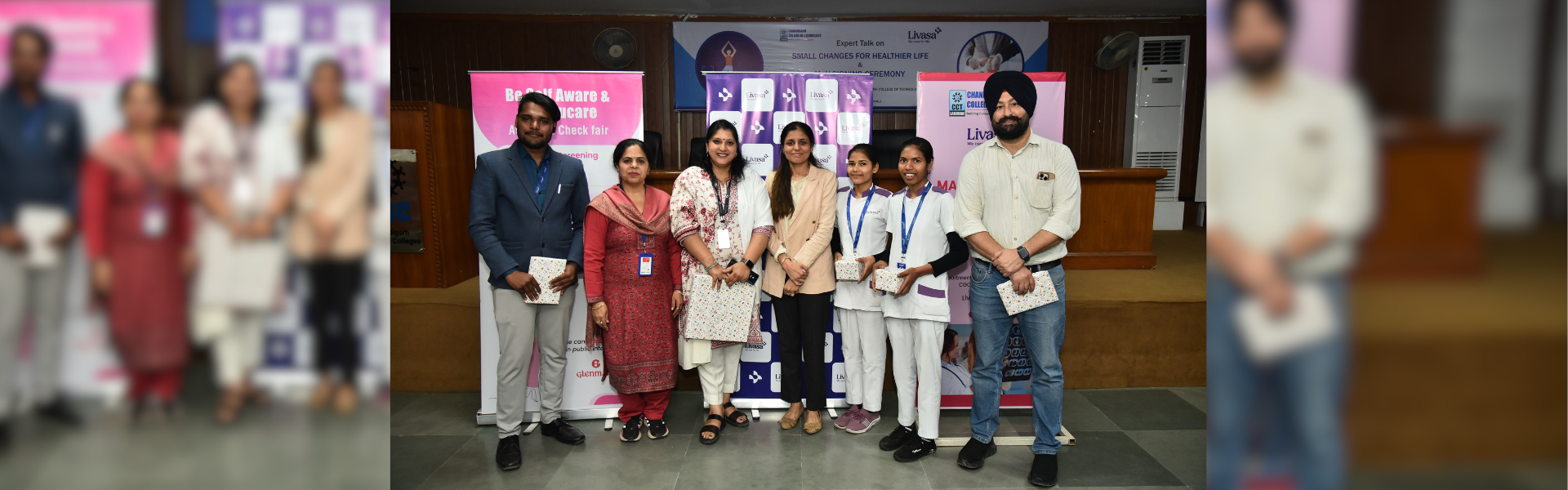 Expert Talk on Lifestyle Changes and Free Breast Screening Camp organized by  Department of Biotechnology, CCT and Livasa Hospital