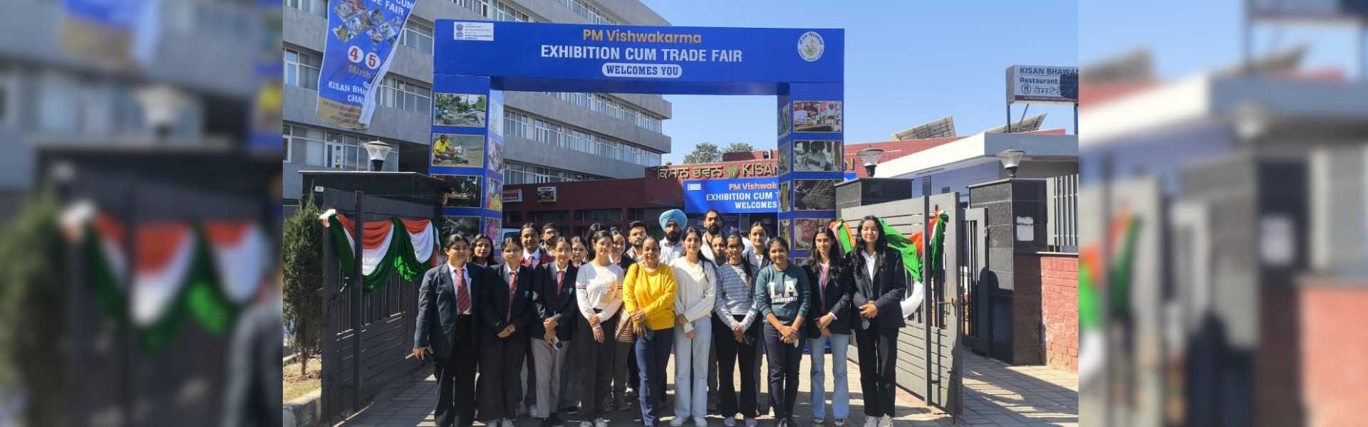Exhibition cum trade fair visit under PM Vishwakarma Scheme for students of Biotechnology