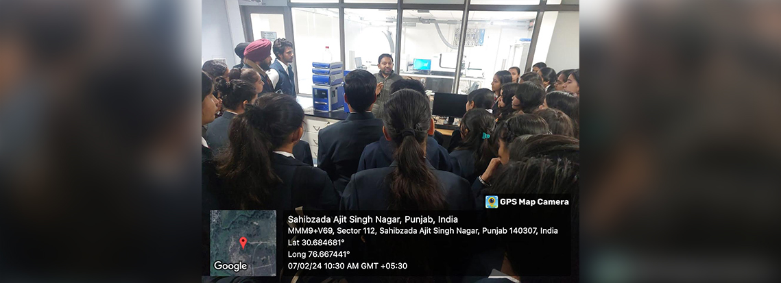 Biotechnology students visited National Agri-Food Biotechnology Institute, Mohali 