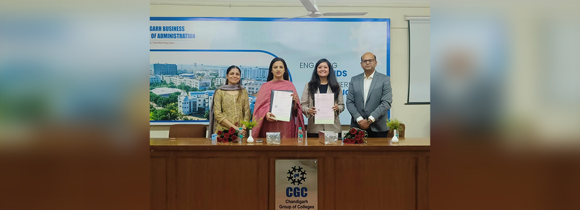 Department of Biotechnology, CCT, Landran Signs MoU with The White Lily Training Services