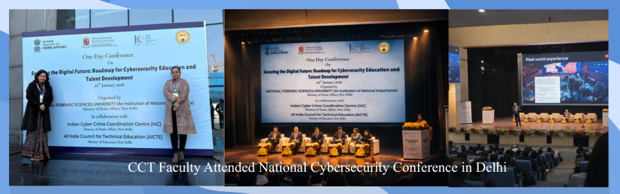 CCT  Faculty Attended National Cybersecurity Conference in Delhi 