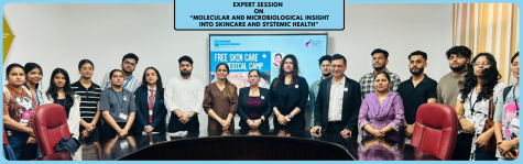 Expert session on “Molecular and microbiological insight into skincare and systemic health”, and Free skincare and healthcare camp